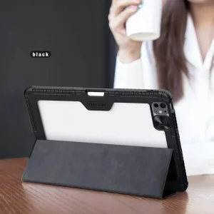 کیف کلاسوری نیلکین مدل Bumper Leather Pro مناسب برای تبلت Apple iPad Air 2025-11 Inch، Apple iPad Air 2024-11 Inch، Apple iPad Pro 2022-11 Inch، Apple iPad Pro 2021-11 Inch، Apple iPad Pro 2020-11 Inch، Apple iPad Air 2022 5th Generation-10.9 inch