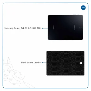 برچسب پوششی ماهوت مدل Black-Snake-Leather مناسب برای تبلت سامسونگ Galaxy Tab S3 9.7 2017 T825