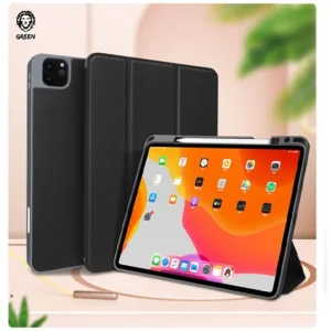 کیف کلاسوری گرین مدل VEGAN مناسب برای تبلت اپل IPad Pro 12.9 2020