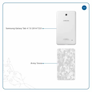 برچسب پوششی ماهوت مدل Army-Snow مناسب برای تبلت سامسونگ Galaxy Tab 4 7.0 2014 T231