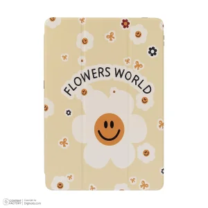 کیف کلاسوری دی کیس مدل Flowers مناسب برای تبلت شیائومی Redmi Pad Pro-12.1 inch