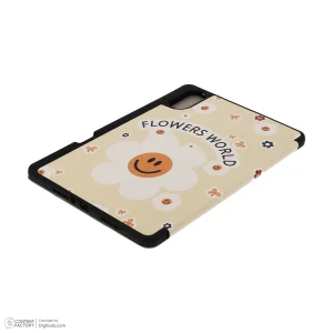 کیف کلاسوری دی کیس مدل Flowers مناسب برای تبلت شیائومی Redmi Pad Pro-12.1 inch