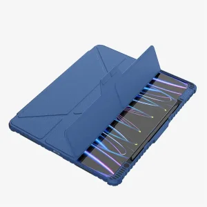 کیف کلاسوری نیلکین مدل Bumper Leather Pro Multi-angle folding مناسب برای تبلت اپل iPad Air 13 2026/ iPad Pro 13 2025/ iPad Air 13 2025