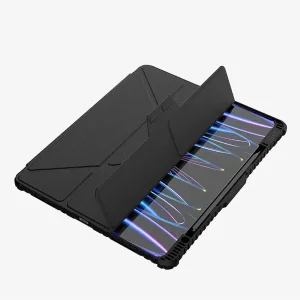 کیف کلاسوری نیلکین مدل Bumper Leather Pro Multi-angle folding مناسب برای تبلت اپل iPad Air 13 2026/ iPad Pro 13 2025/ iPad Air 13 2025