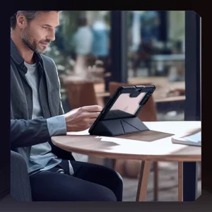 کیف کلاسوری نیلکین مدل Bumper Leather Pro Multi-angle folding مناسب برای تبلت اپل iPad Air 13 2026/ iPad Pro 13 2025/ iPad Air 13 2025
