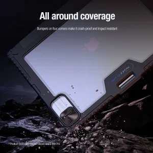 کیف کلاسوری نیلکین مدل Bumper Leather Pro Multi-angle folding مناسب برای تبلت اپل iPad Air 13 2026/ iPad Pro 13 2025/ iPad Air 13 2025