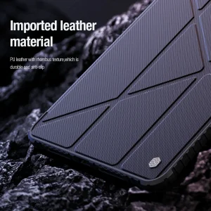 کیف کلاسوری نیلکین مدل Bumper Leather Pro Multi-angle folding مناسب برای تبلت اپل iPad Air 13 2026/ iPad Pro 13 2025/ iPad Air 13 2025