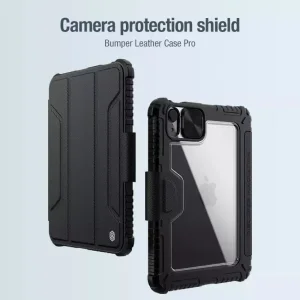 کیف کلاسوری نیلکین مدل Bumper Leather Pro مناسب برای تبلت اپل iPad Mini 7 2024/ iPad Mini 6 2021