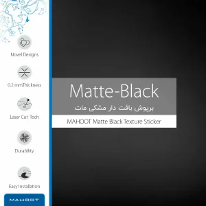 برچسب پوششی ماهوت مدل Matte-Black مناسب برای تبلت اپل iPad Pro 12.9 (GEN 3) 2018 A1876