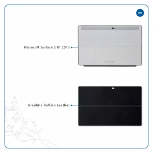 برچسب پوششی ماهوت مدل Graphite Buffalo Leather مناسب برای تبلت مایکروسافت Surface 2 RT 2013