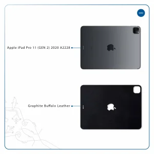 برچسب پوششی ماهوت مدل Graphite Buffalo Leather مناسب برای تبلت اپل iPad Pro 11 (GEN 2) 2020 A2228