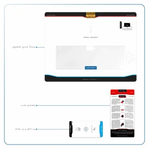 برچسب پوششی ماهوت مدل Matte-White مناسب برای تبلت اپل iPad Pro 11 (GEN 2) 2020 A2068