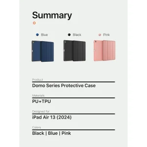 کیف کلاسوری دوکس دوکیس مدل Domo Flip مناسب برای تبلت اپل iPad Air 13 (2024)