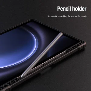 کیف کلاسوری نیلکین مدل Camshield Bumper Flip Folding مناسب برای تبلت سامسونگ Galaxy Tab S9 Fe Plus