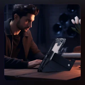 کیف کلاسوری نیلکین مدل Bumper Pro Leather Multi-Angle Folding مناسب برای تبلت اپل iPad Pro 11 2024