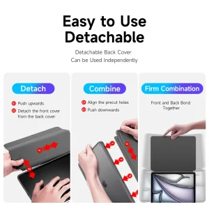 کیف کلاسوری دوکس دوکیس مدل Magi مناسب برای تبلت اپل iPad Air 13 (2024/2025) / iPad Pro 12.9 (2020/2021/2022)