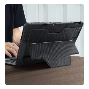 کیف کلاسوری کیبورد دار نیلکین مدل Bumper Go Keyboard مناسب برای تبلت اپل iPad Air 13 2024 / iPad Pro 12.9 2022 / 2021 / 2020