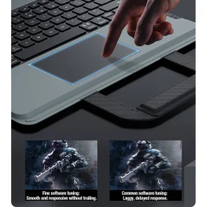 کیف کلاسوری کیبورد دار نیلکین مدل Bumper Go Keyboard مناسب برای تبلت اپل iPad Air 13 2024 / iPad Pro 12.9 2022 / 2021 / 2020