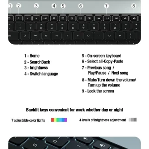 کیف کلاسوری کیبورد دار نیلکین مدل Bumper Go Keyboard مناسب برای تبلت اپل iPad Air 13 2024 / iPad Pro 12.9 2022 / 2021 / 2020