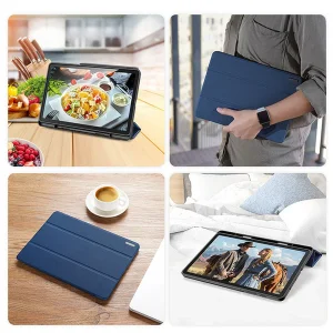 کیف کلاسوری دوکس دوکیس مدل Tri-Fold مناسب برای تبلت سامسونگ Galaxy Tab S6 Lite