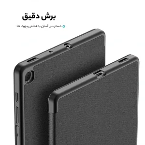 کیف کلاسوری دوکس دوکیس مدل Tri-Fold مناسب برای تبلت سامسونگ Galaxy Tab S6 Lite