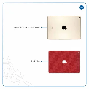 برچسب پوششی ماهوت مدل Red-Fiber مناسب برای تبلت اپل iPad Air 2 2014 A1567