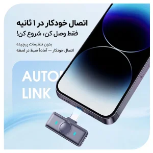 میکروفن بی‌ سیم یقه‌ ای نوکسو مدل MC‑N2 با درگاه اتصال USB‑C
