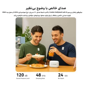 میکروفن بی سیم هالی لند مدل Lark A1 Combo با درگاه USB-C و Lightning