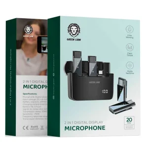 میکرفون بی سیم گرین لاین مدل 2in1 دیجیتال درگاه لایتنینگ