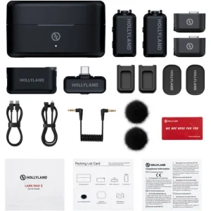 میکروفن یقه ای هالی لند مدل LARK MAX 2 COMBO با درگاه اتصال USB-C
