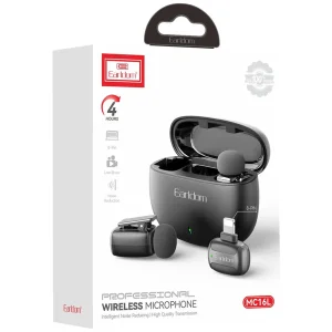 ست میکروفن بی سیم ارلدام مدل ET-MC16L با درگاه لایتنینگ
