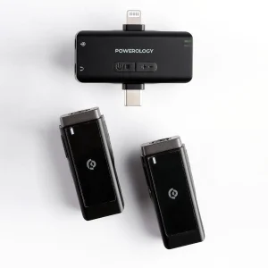 ست میکروفن بی سیم پاورولوجی مدل  Lavalier -Duo -PWmic2