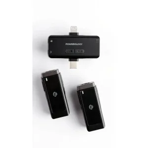 ست میکروفن بی سیم پاورولوجی مدل  Lavalier -Duo -PWmic2