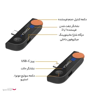 ست میکروفن بی سیم کامیکا مدل Vimo S-UC