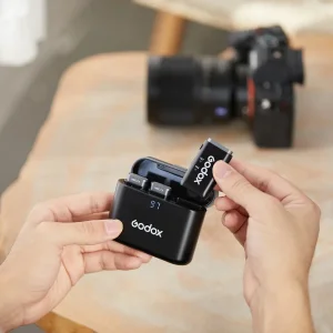 ست میکروفن بی سیم گودکس مدل WEC Kit2 با درگاه اتصال جک ۳.۵ میلی‌متری