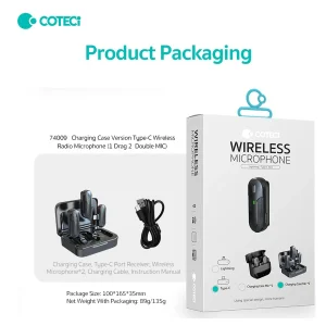 میکروفن یقه ای کوتتسی مدل 74008 Type-C