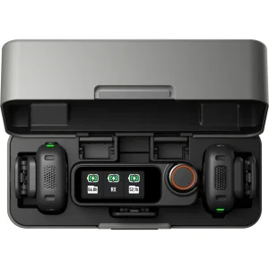 ست میکروفن بی سیم دی جی آی مدل Mic 3 دوکاربره با درگاه اتصال Type-c