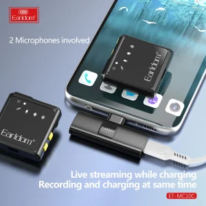 میکروفن یقه ای ارلدام مدل USB-C MC10C