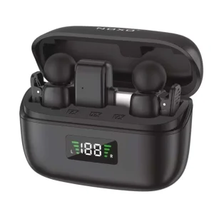 میکروفن بی‌سیم دوگانه نوکسو مدل MC-N1 با درگاه اتصال USB-C