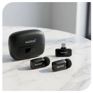 میکروفن بی‌سیم دوگانه نوکسو مدل MC-N1 با درگاه اتصال USB-C
