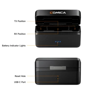 ست میکروفن بی سیم کامیکا مدل BooMax با درگاه اتصال تایپ سی و جک 3.5 میلی متری