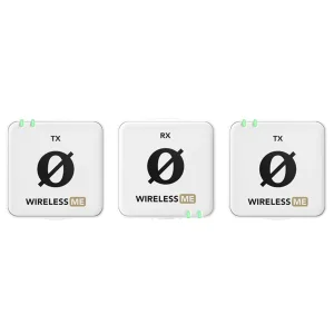 ست میکروفن بی سیم رود مدل WIRELESS ME Dual White
