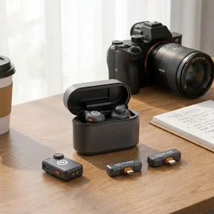 میکروفن بی سیم هالی لند مدل Lark M2S Ultimate Combo با درگاه اتصال USB-C و Lightning و TRS