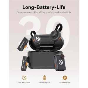 میکروفن بی سیم هالی لند مدل Lark M2S Ultimate Combo با درگاه اتصال USB-C و Lightning و TRS