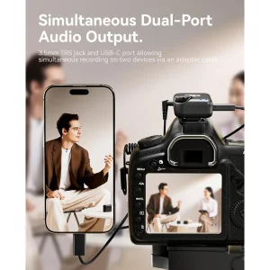 میکروفن بی سیم هالی لند مدل Lark M2S Ultimate Combo با درگاه اتصال USB-C و Lightning و TRS