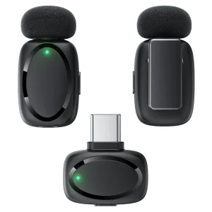 ست میکروفن بی سیم ایس فست مدل R2 با درگاه اتصال Type C