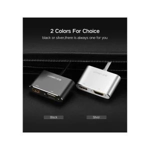 مبدل usb-C به VGA/HDMI یوگرین مدل CM162-50505