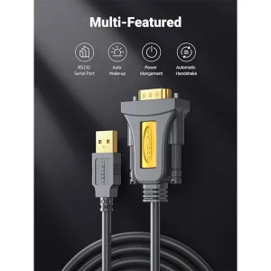 کابل USB.2 به DB9-RS232 یوگرین مدل CR104-20210 طول 1 متر