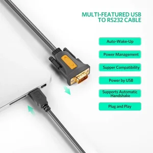 کابل USB.2 به DB9-RS232 یوگرین مدل CR104-20210 طول 1 متر