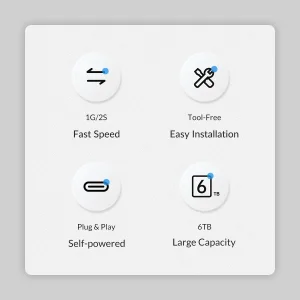 قاب هارددیسک اکسترنال 2.5 اینچی usb-C اوریکو مدل 2577C3-V1